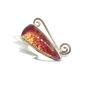 Earring Artisan Glass Statement